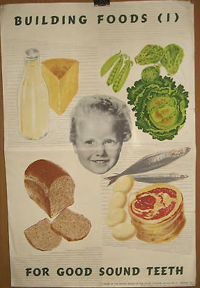 1950s dental poster on eBay by Montague Reed