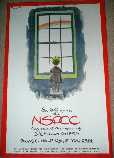 Fougasse NSPCC poster world war two