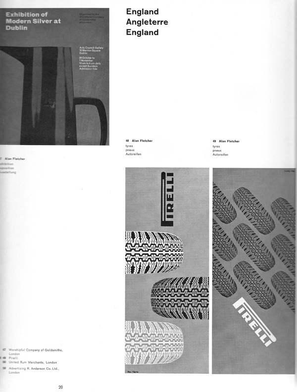 Alan Fletcher designs in IPA 1962