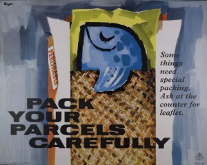 Please Pack Parcels Carefully Unger GPO poster