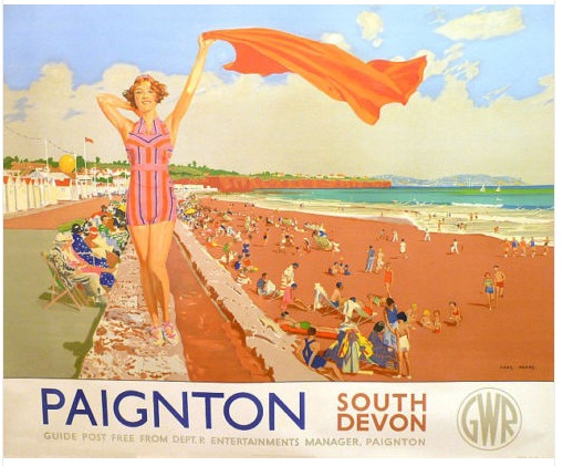Paignton GWR reproduction of vintage poster from eBay