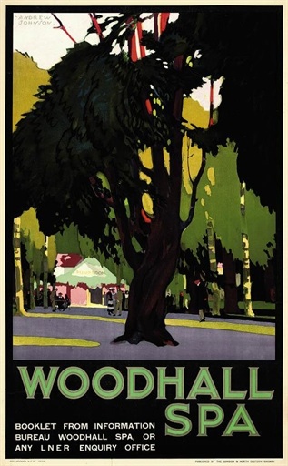 Woodhall Spa vintage railway poster