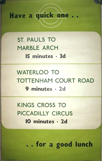 Vintage London Transport poster