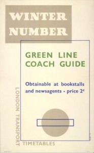 Beath Winter Number green line coach guide poster london transport 1936