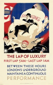 Frederick Charles Herrick, Lap of Luxury vintage London Transport poster 1925 from Christies