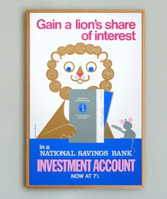 Daphne Padden lion savings bank poster Present And Correct