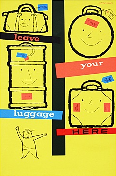 Daphne Padden luggage coach poster from fears and Kahn
