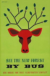 New forest stag coach poster from Fears and Kahn