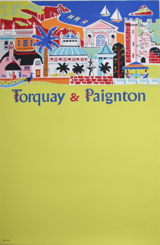 Torquay and Paignton Daphne Padden poster from Elephant and Monkey