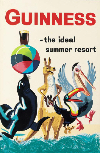 John Gilroy Guinness resort poster 1961