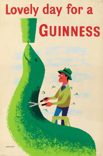 Guinness Seal Tom Eckersley poster 1956