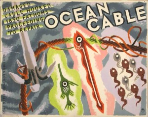 Ocean Cable, vintage GPO poster Ellis from onslows sale