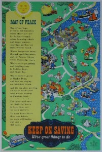 Vintage National Savings map poster from onslows sale