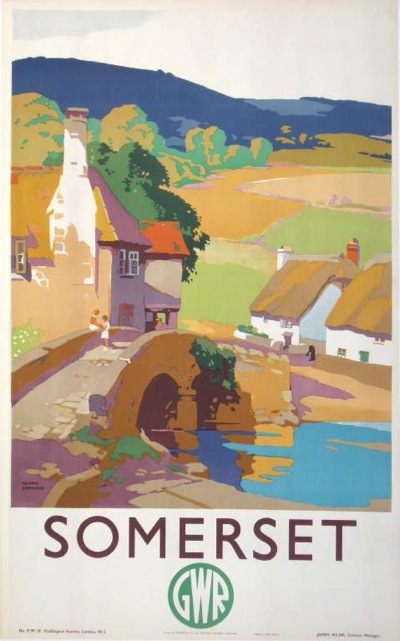 Somerset Railway poster Frank Sherwin c1930