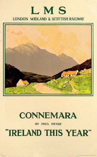 Paul Henry Connemara 1926 vintage railway poster