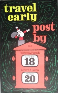 Vintage GPO post early poster 1965