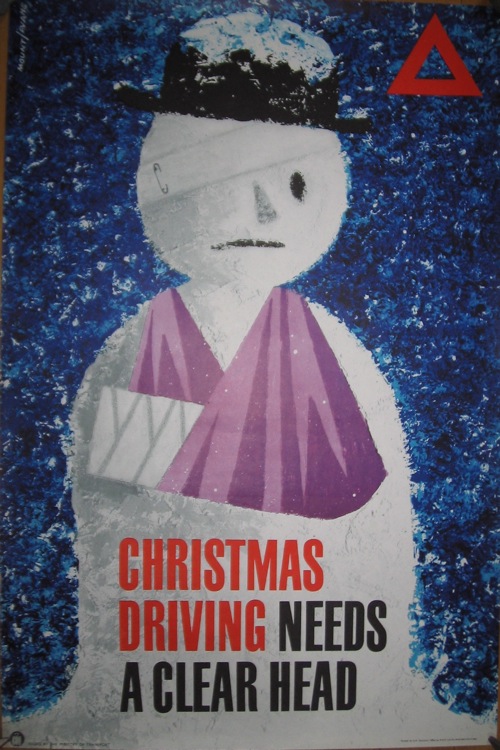 Mount Evans COI Christmas driving poster 1963