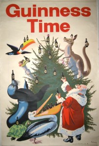 Gilroy Guinness Time Christmas poster 1958