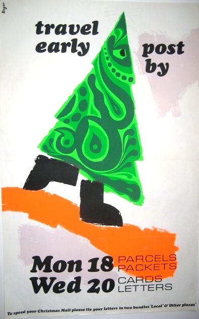 Hans Unger fearsome Christmas Tree poster GPO 1967