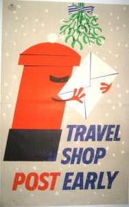 Robert Scanlan vintage GPO poster 1961 post early