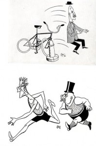 Bruce Angrave cartoons from Graphis 1946