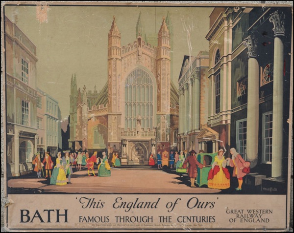 Claude Buckle Bath poster from eBay GWR vintage railway poster