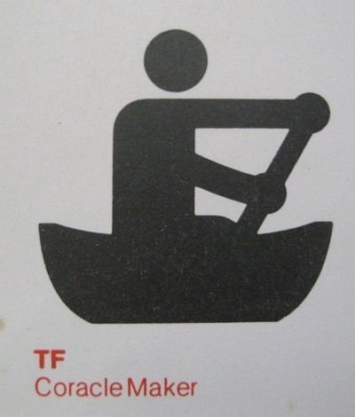 Coracle maker symbol