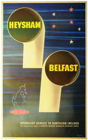 Keenan Heysham Belfast railway poster
