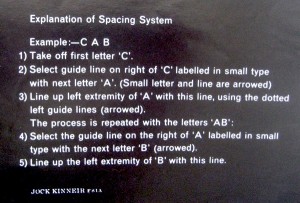 British Railways Railway Alphabet vintage poster spacing detail Jock Kinnear