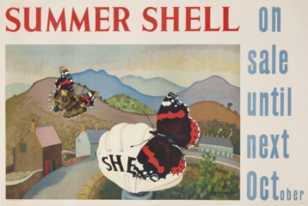 Summer Shell vintage poster by Cedric Lockwood Morris