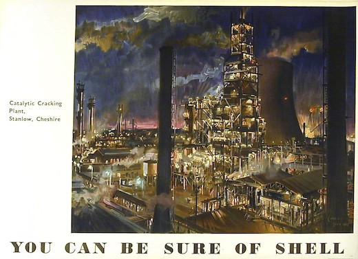 Terence Cuneo Vintage Shell poster 1952