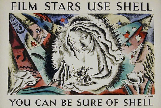 kathleen Mann vintage shell poster 1938