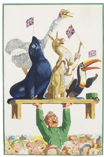 Guinness coronation poster vintage John Gilroy animals toucan