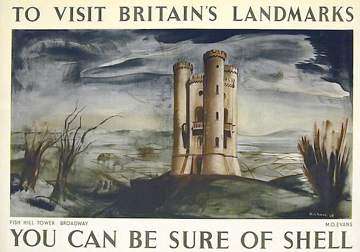 Merlyn Evans vintage shell poster 1936