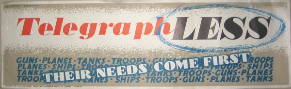 Austin Cooper Vintage GPO poster Telegraph less 1944