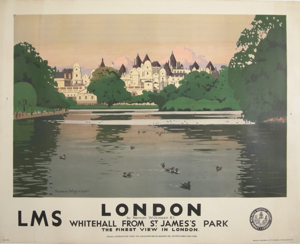 Norman Wilkinson Vintage Railway poser London Whitehall  - American