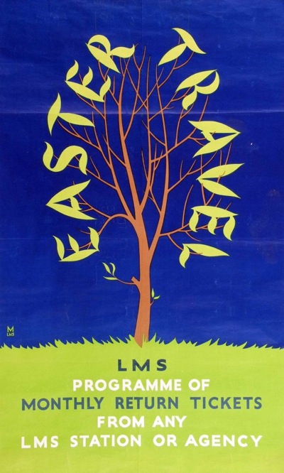 Easter Travel 1930s LMS poster Keys auction