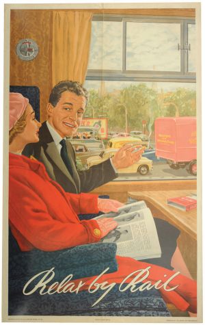 Relax by rail - vintage British Railways poster