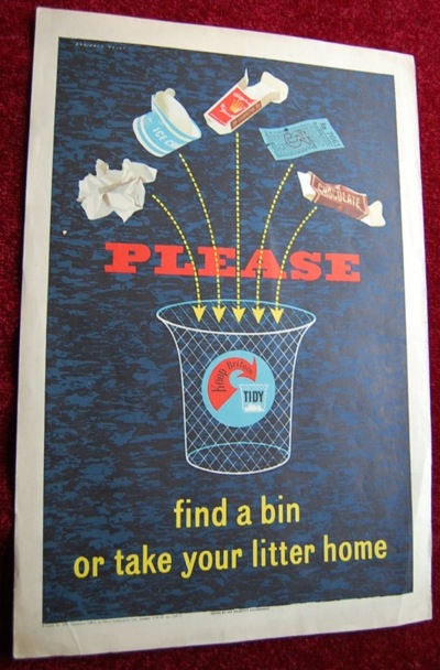 Keep Britain tidy vintage Reginald Mount poster