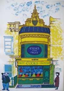 John Griffiths shop front illustrations from Motif 3 1959