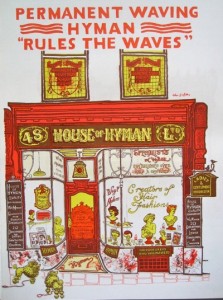 Hyman waves shop front illustration John Griffiths Motif 3