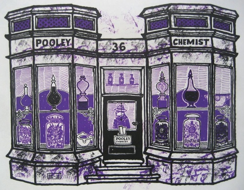 pooley chemist JOhn Griffiths illustration from Motif 3