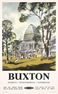 Buxton vintage railway poster British Railways 1958 Maddox
