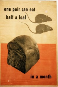Herbert Tomlinson rat posters from MoMA Counterspace