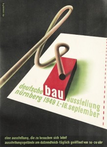 HYMMEN (DATES UNKNOWN) DEUTSCHE BAU AUSSTELLUNG. 1949 vintage poster