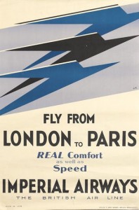 Imperial airways vintage travel poster theyre lee elliott 1935