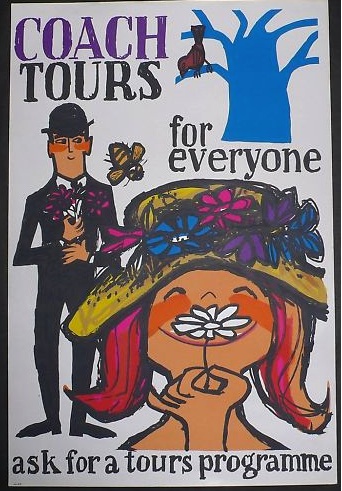 1960s coach tours poster