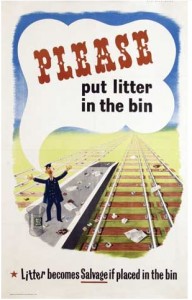 Reginald Mount vintage waste paper salvage poster 1950