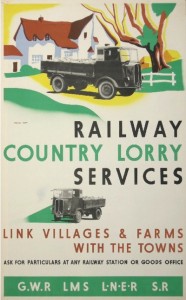 Ralph Mott country railway lorry services vintage railway poster