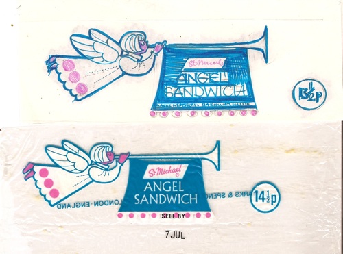 Daphne Padden M&S angel sandwich design and finished